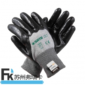 SF0713 產(chǎn)品名稱：丁腈掌浸抗切割耐油手套8