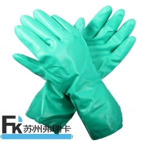 SF0402-7 產(chǎn)品名稱：丁腈植絨里防化手套
